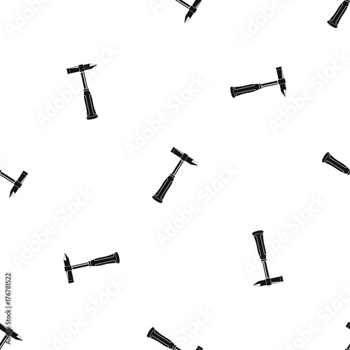 Hammer slag of welder pattern seamless black