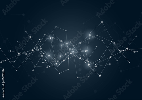 Abstract network connection background. Technology concept.