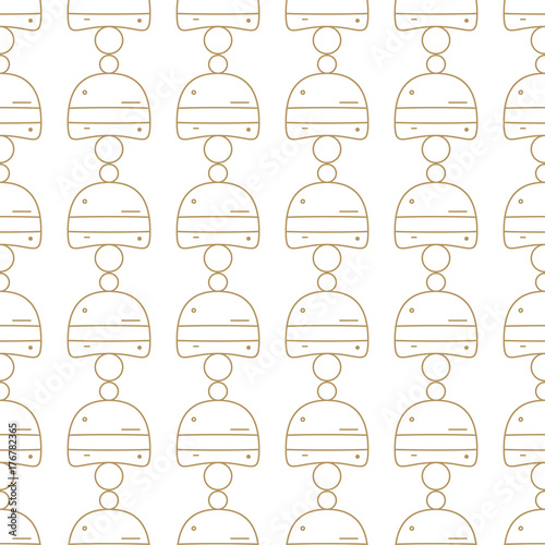 Winter holidays seamless pattern. Cristmas background.