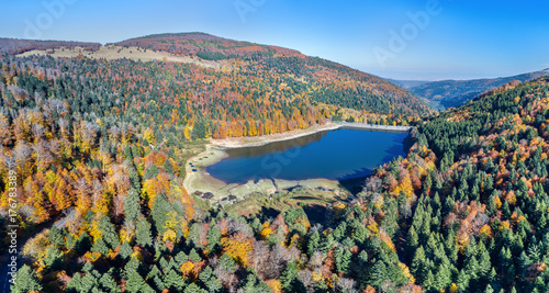 Lac de la Lauch, a lake in the Vosges mountains - Haut-Rhin, France