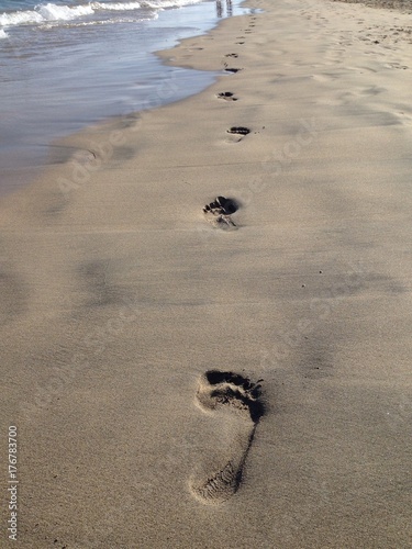 steps on the beach