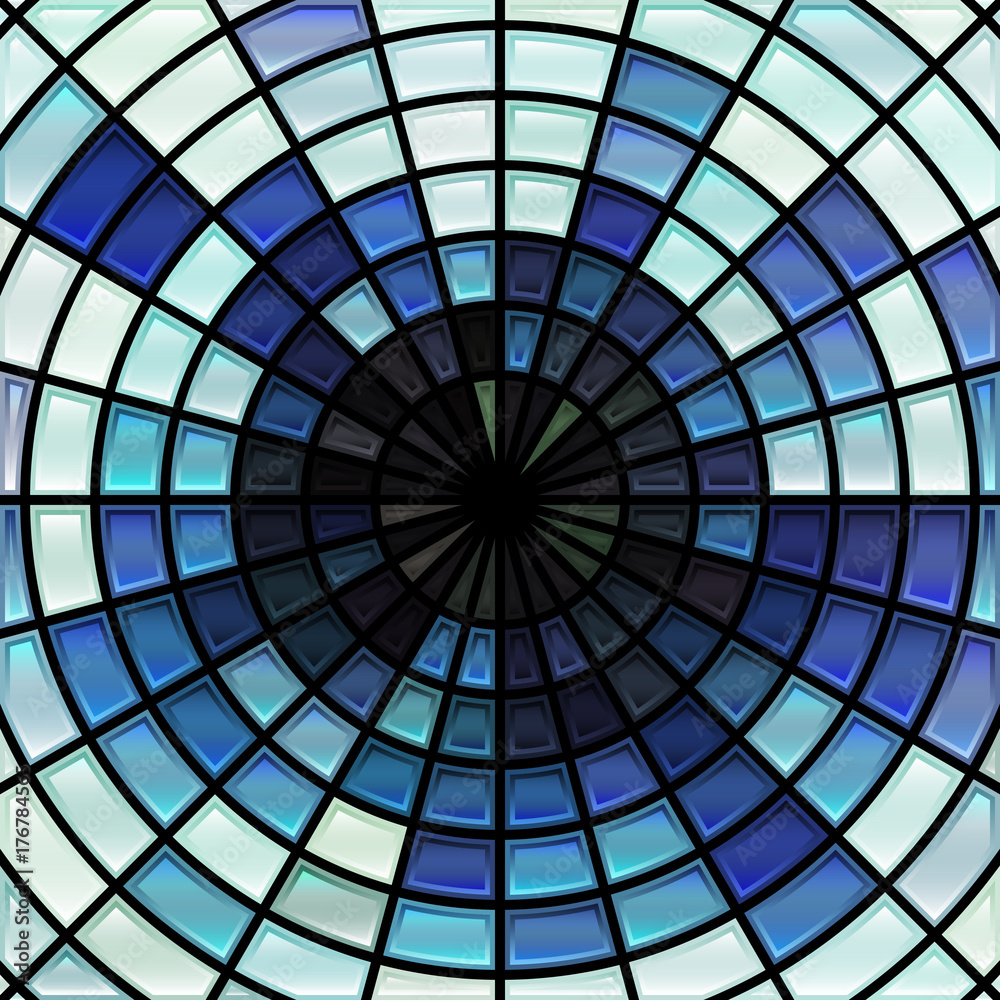 Naklejka premium abstract vector stained-glass mosaic background