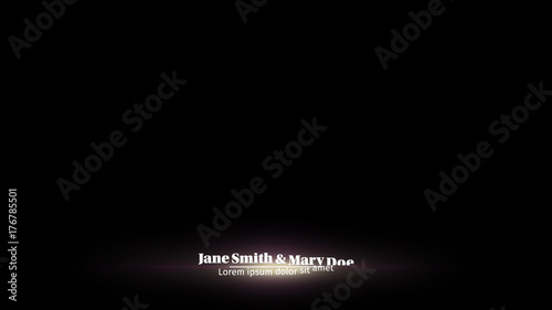 Light Flare Lower Third 03