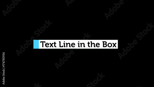 Text Line in the Box