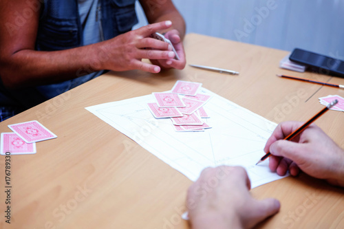 people play cards photo