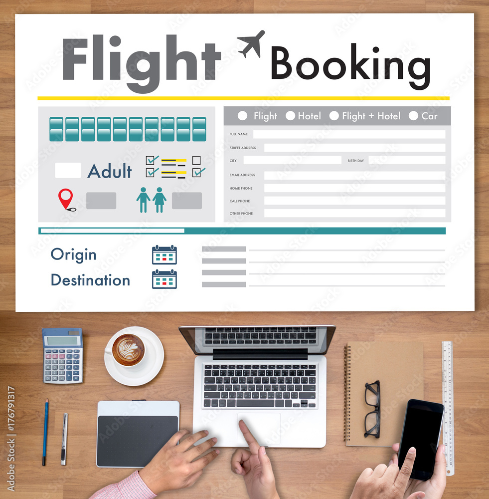 GO Flight Booking Air Online Ticket Book Concept GO Flight Booking Air Online Ticket Book Concept