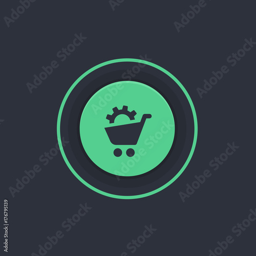 Modern Circle App Button
