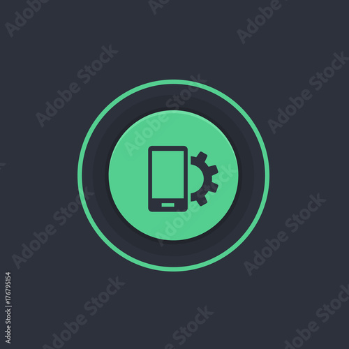 Modern Circle App Button