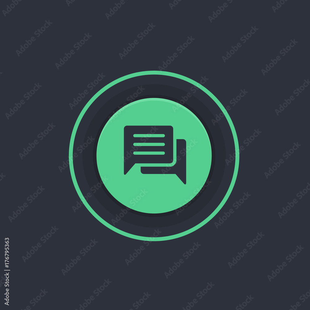 Modern Circle App Button Modern Circle App Button