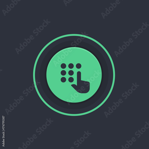 Modern Circle App Button