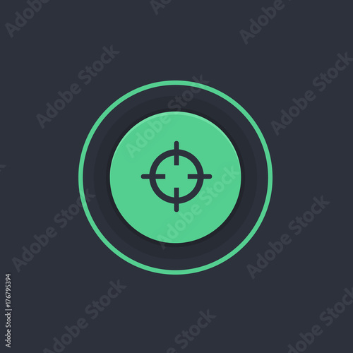 Modern Circle App Button