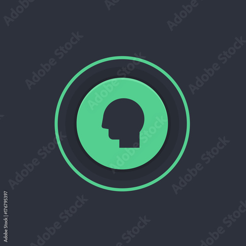 Modern Circle App Button