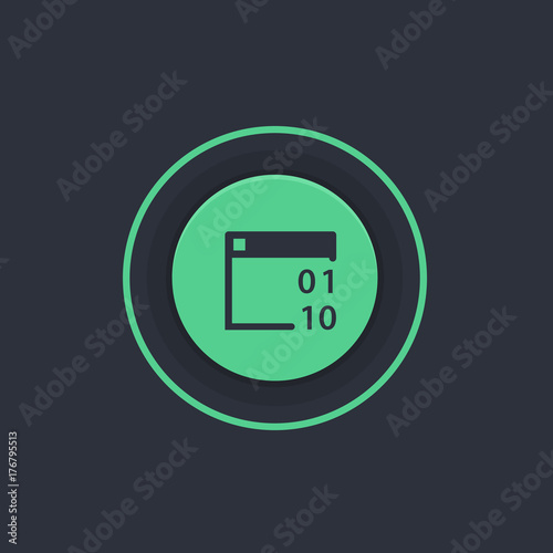 Modern Circle App Button