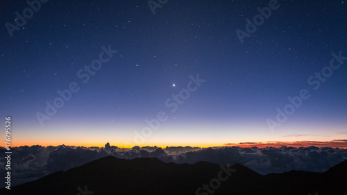 Sunrise at Haleakala National Park, Maui, Hawaii