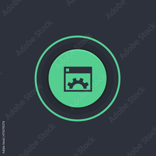 Modern Circle App Button