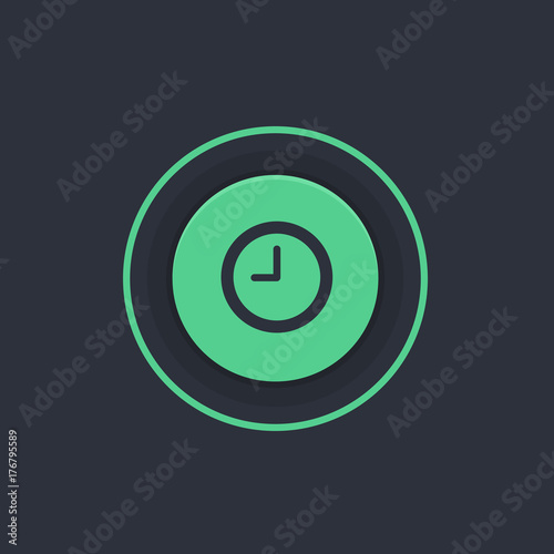 Modern Circle App Button