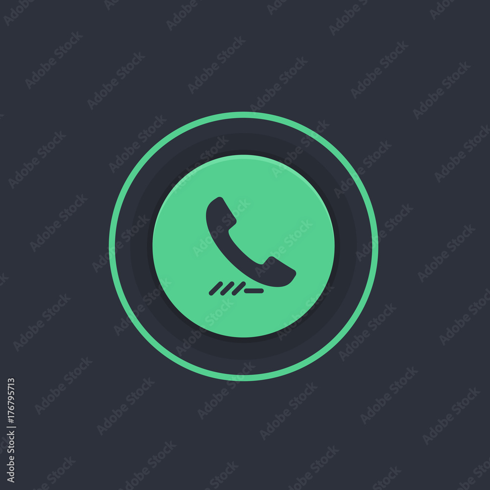 Obraz premium Modern Circle App Button