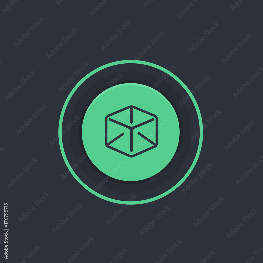 Modern Circle App Button Modern Circle App Button