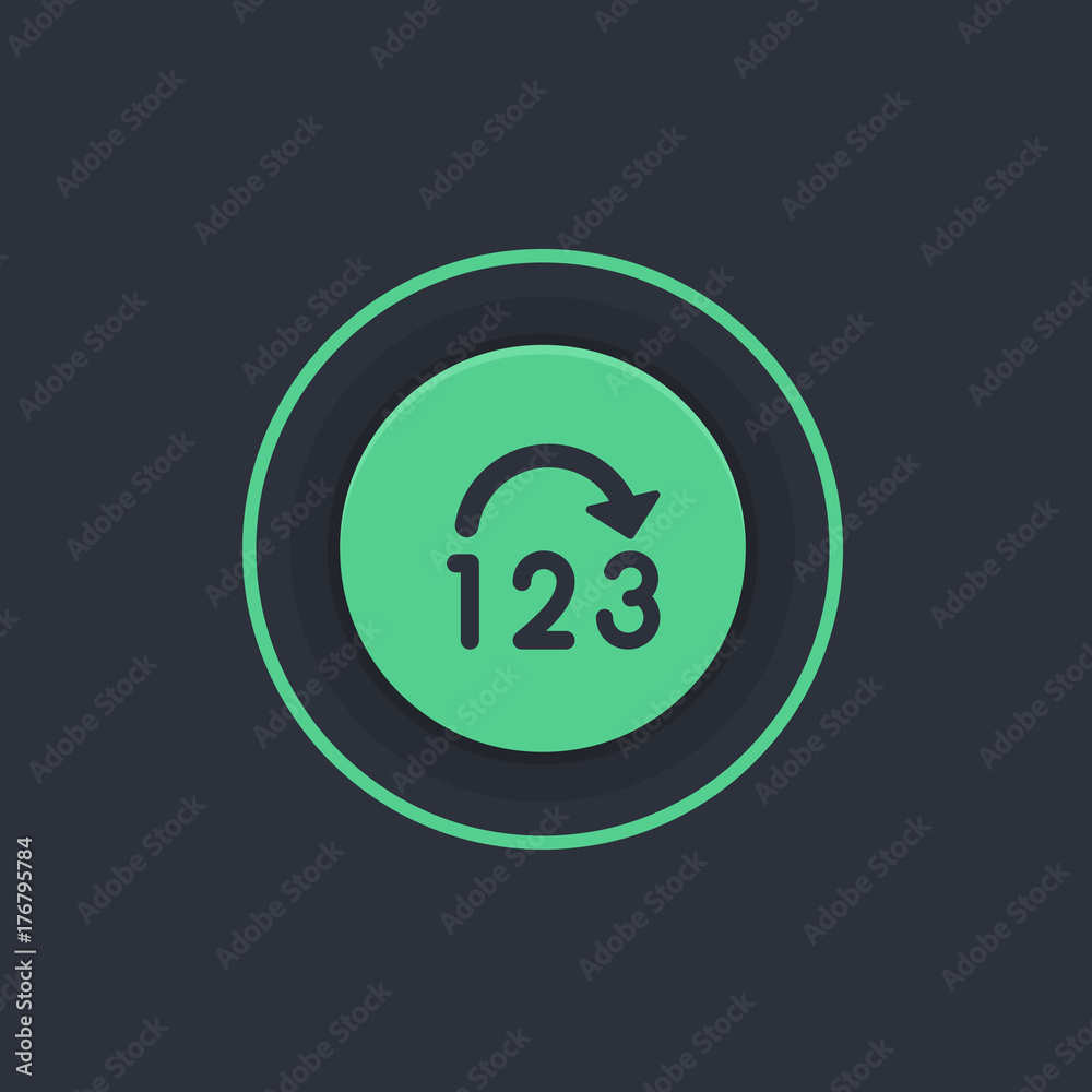 Modern Circle App Button Modern Circle App Button