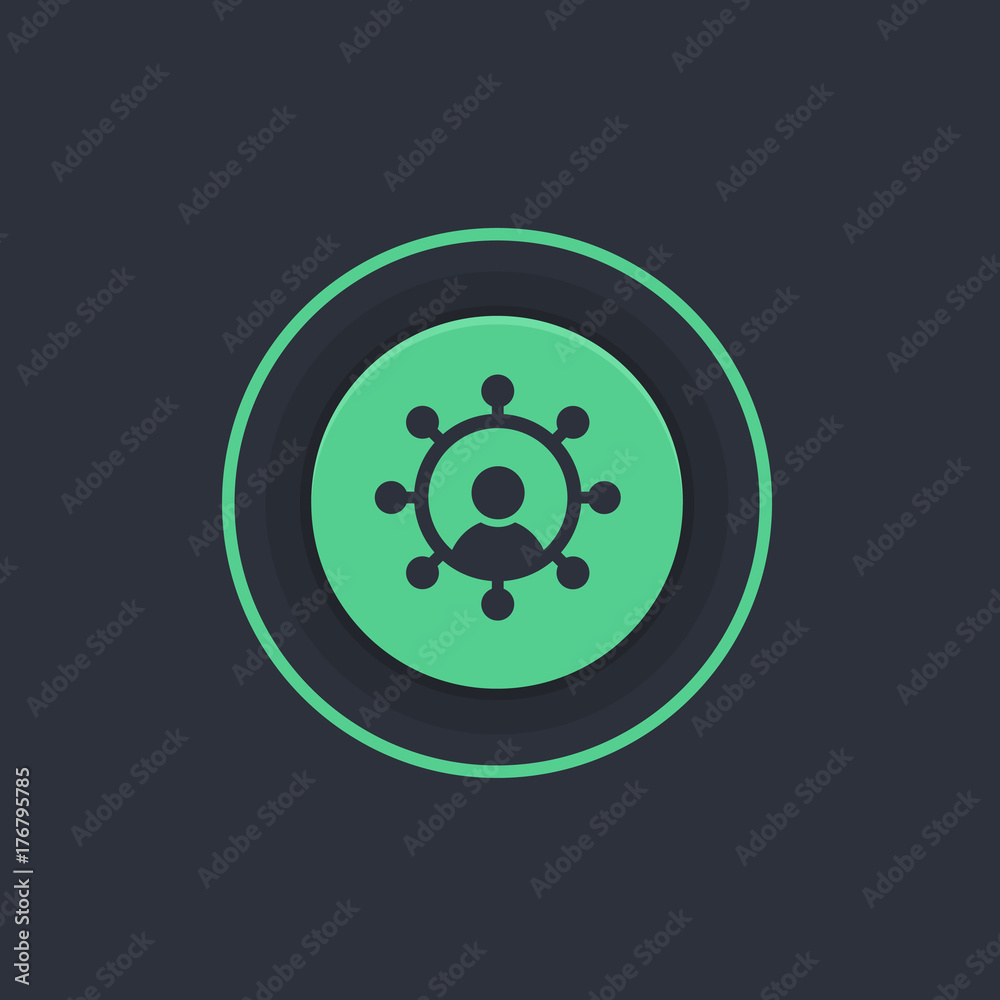 Modern Circle App Button Modern Circle App Button