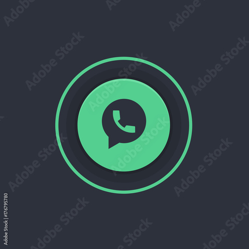 Modern Circle App Button