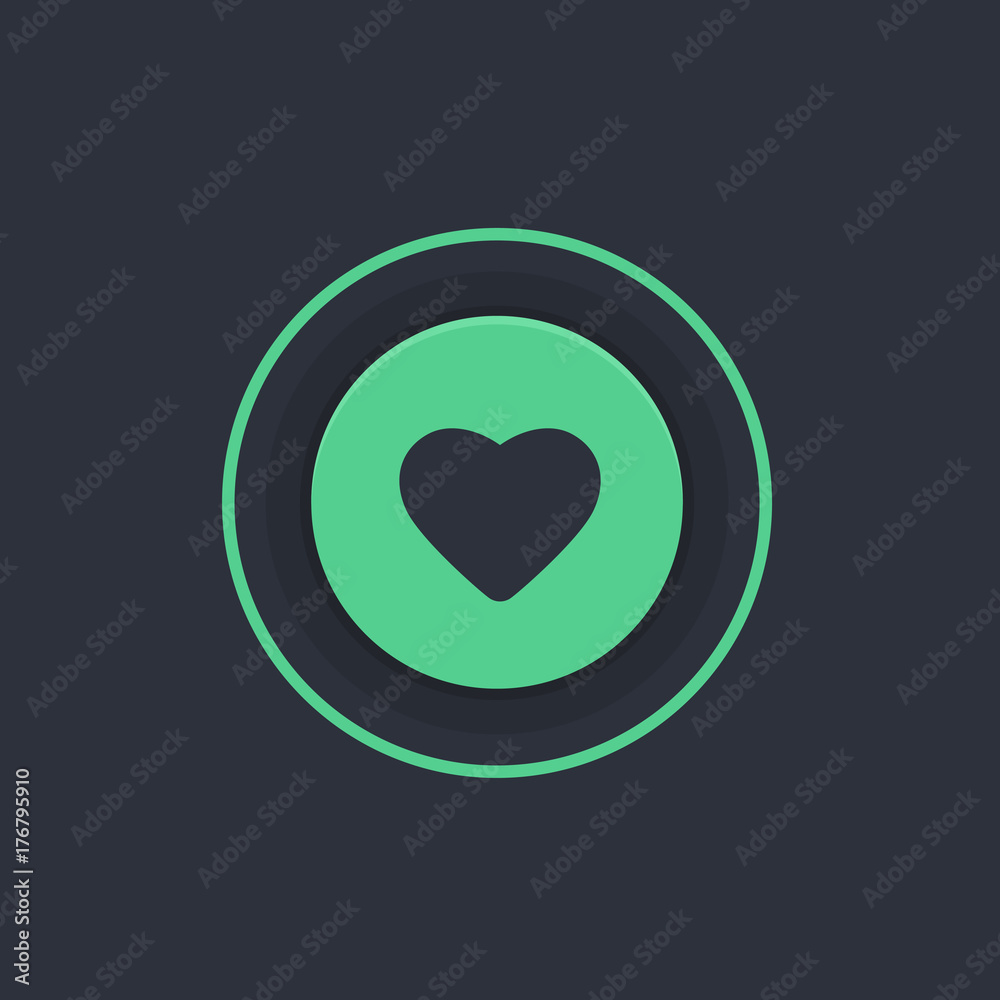 Modern Circle App Button Modern Circle App Button