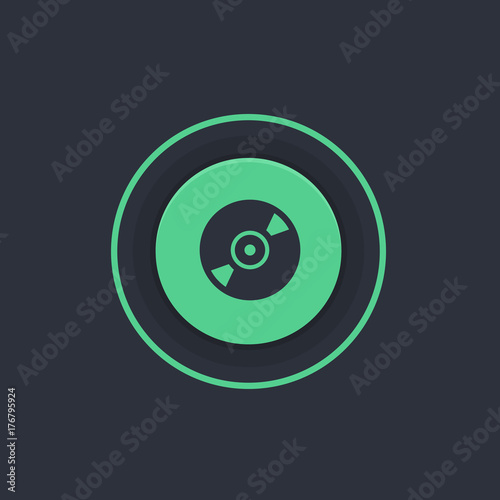 Modern Circle App Button