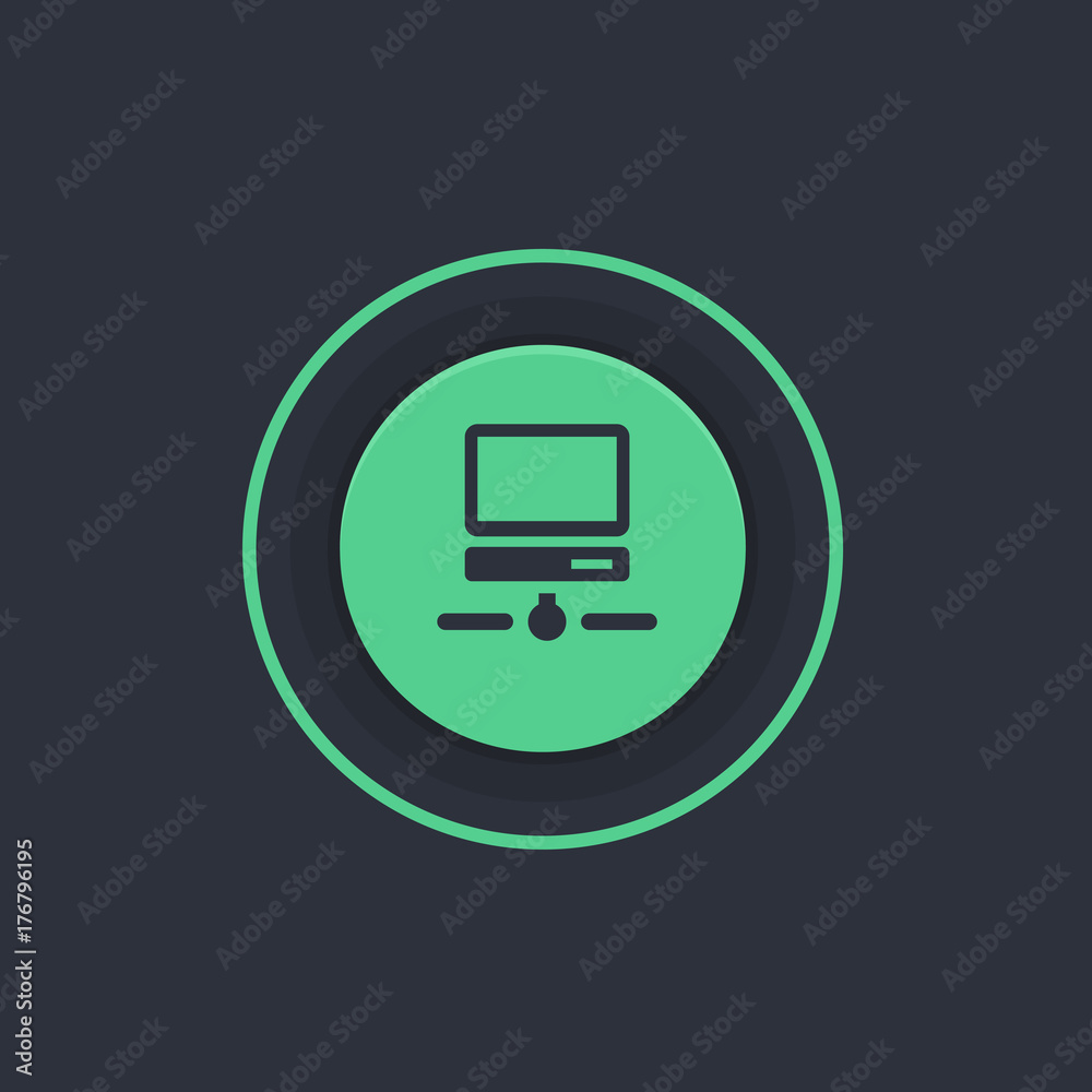 Modern Circle App Button Modern Circle App Button