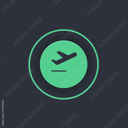 Modern Circle App Button