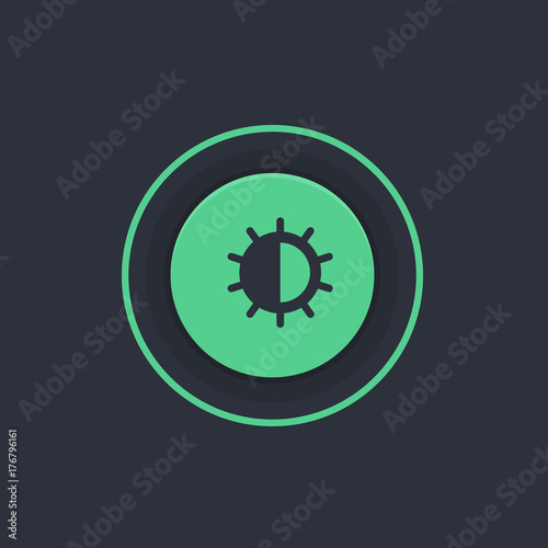 Modern Circle App Button