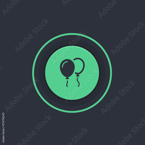 Modern Circle App Button