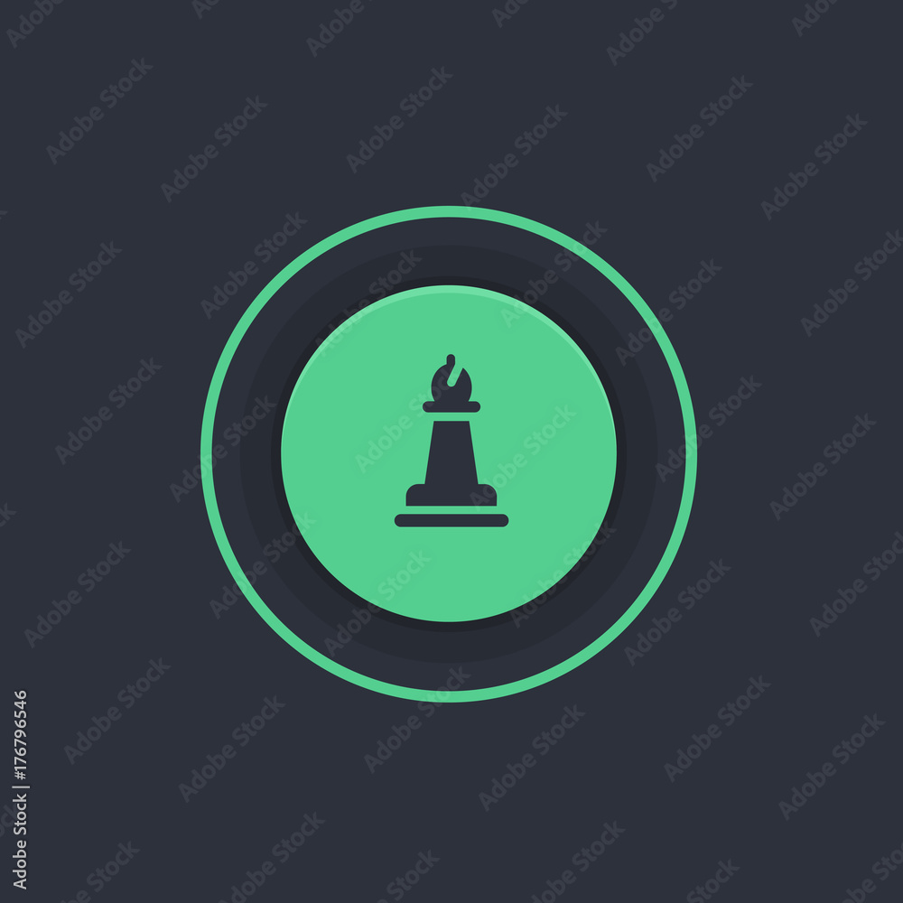 Modern Circle App Button Modern Circle App Button