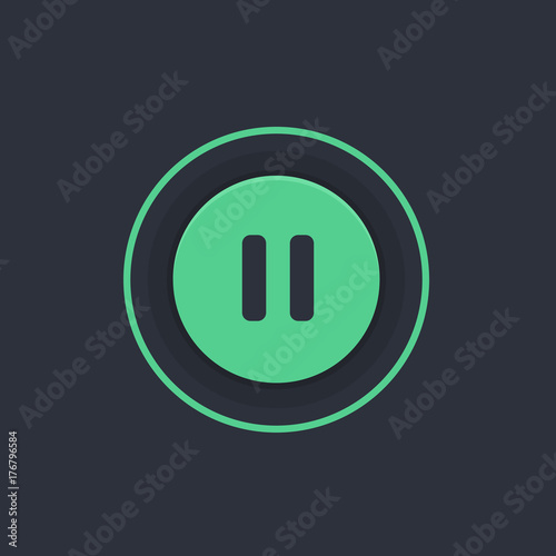 Modern Circle App Button