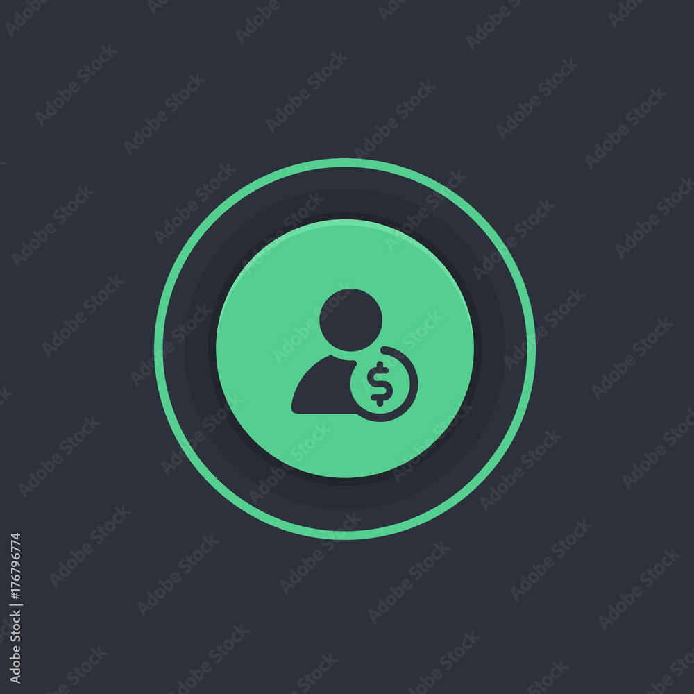 Modern Circle App Button Modern Circle App Button