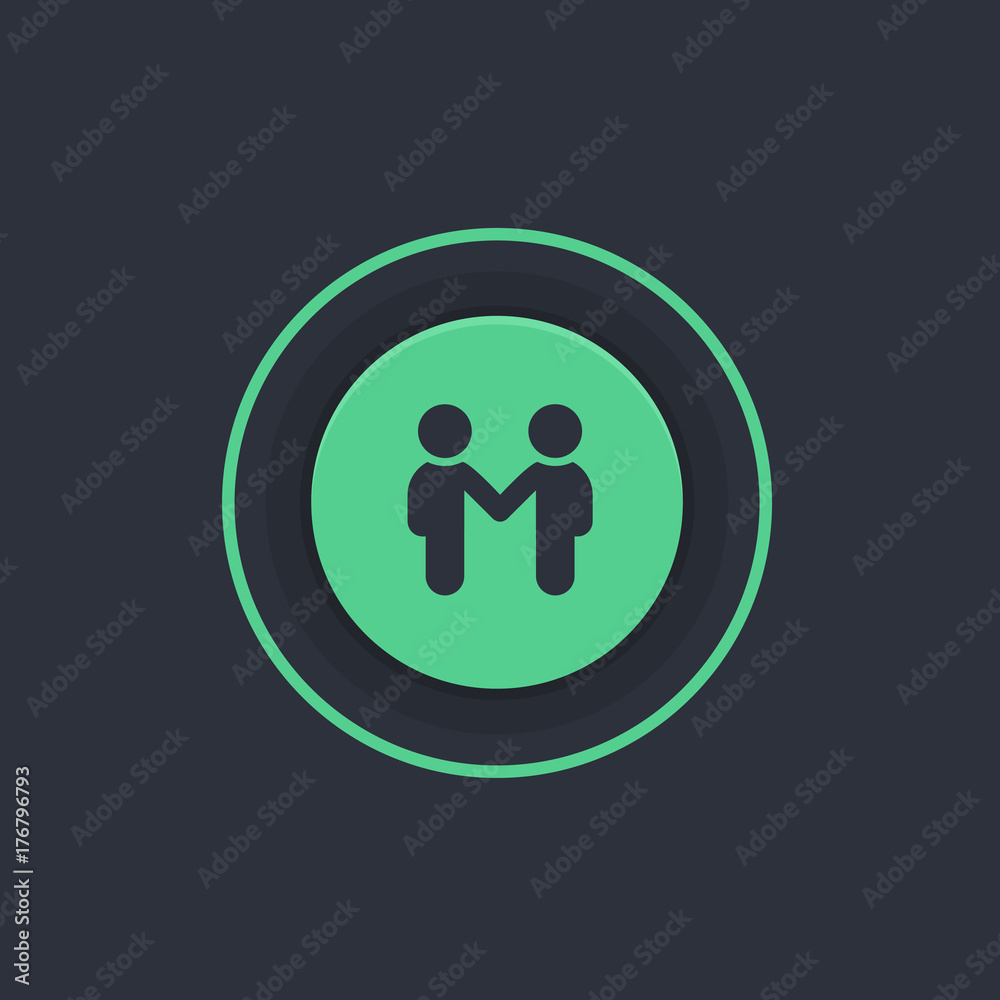 Modern Circle App Button Modern Circle App Button