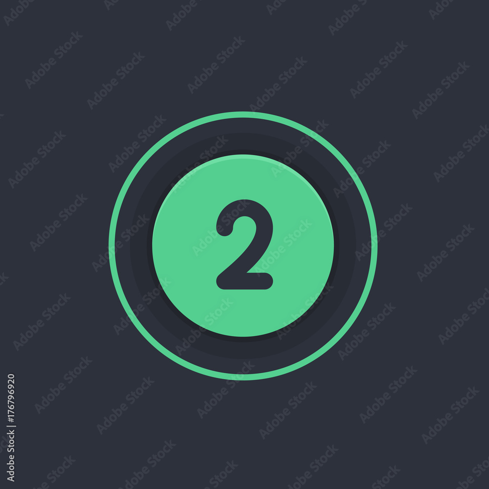 Modern Circle App Button Modern Circle App Button