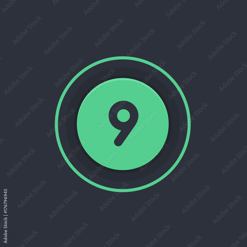 Modern Circle App Button Modern Circle App Button