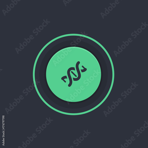 Modern Circle App Button