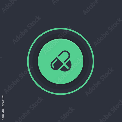 Modern Circle App Button