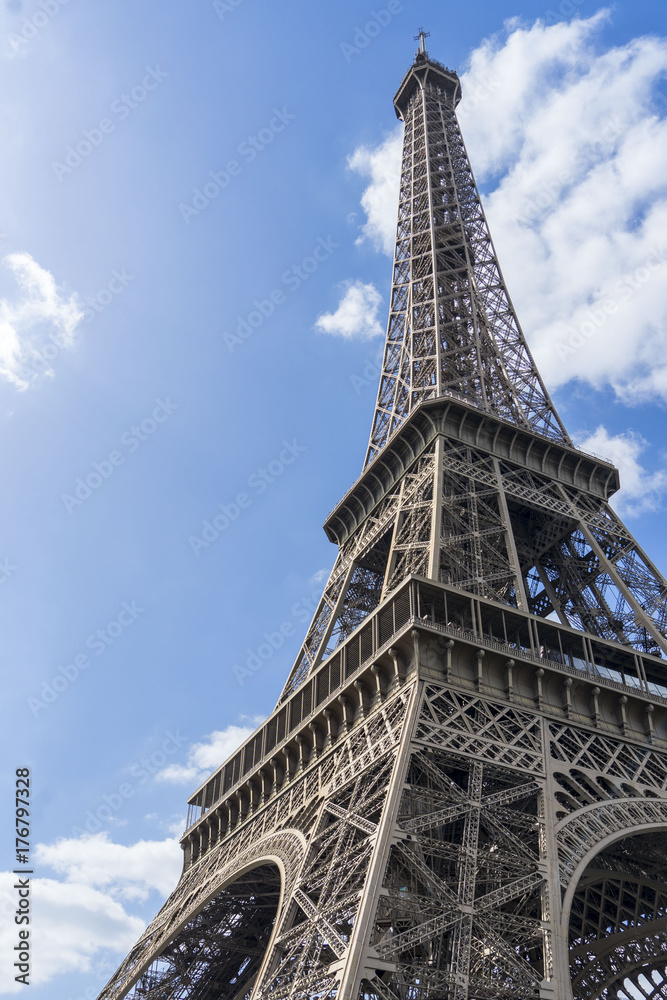 Eiffel Tower Blue Sky