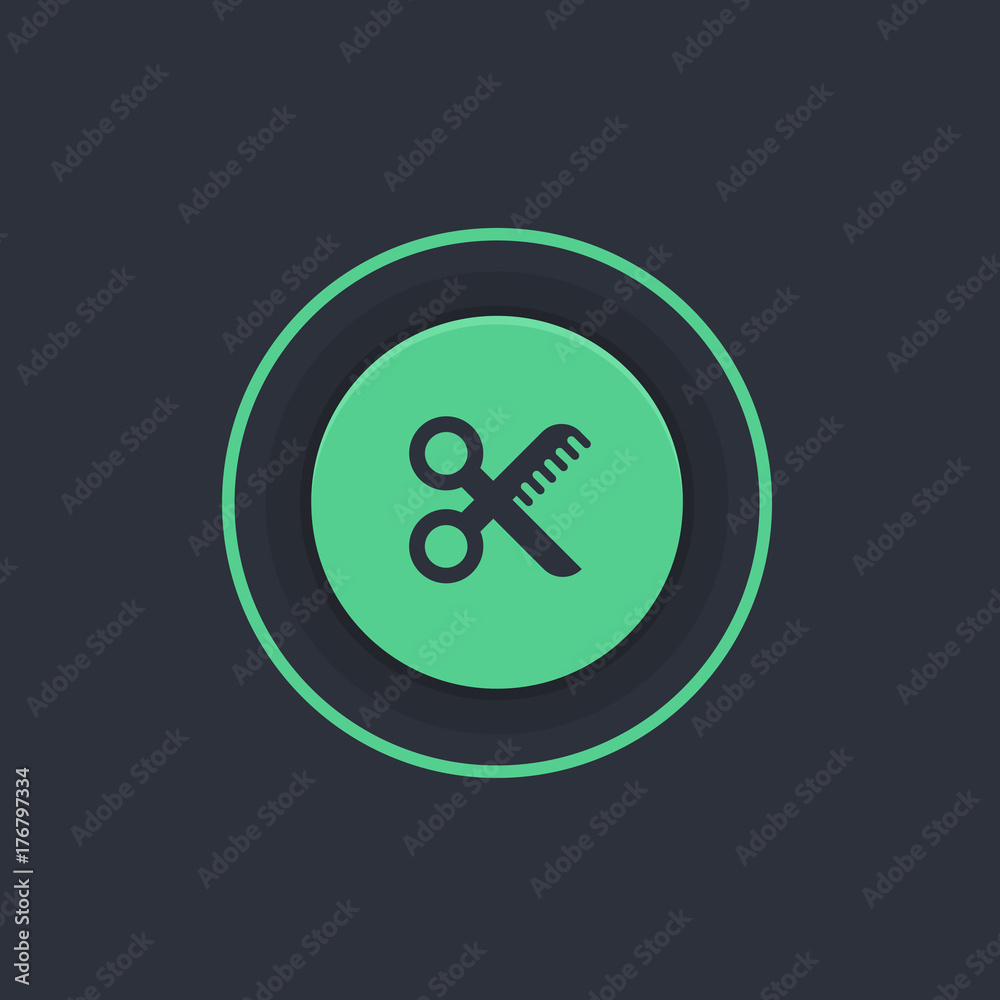 Modern Circle App Button