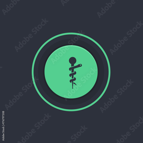 Modern Circle App Button