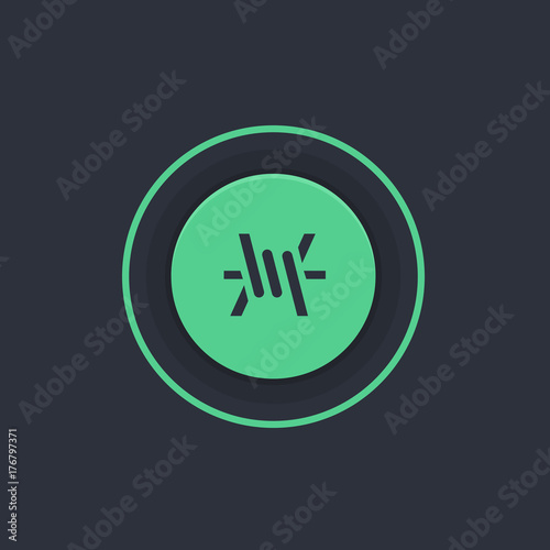 Modern Circle App Button