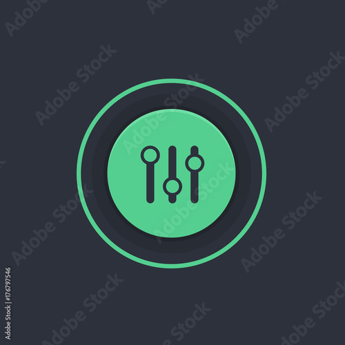 Modern Circle App Button