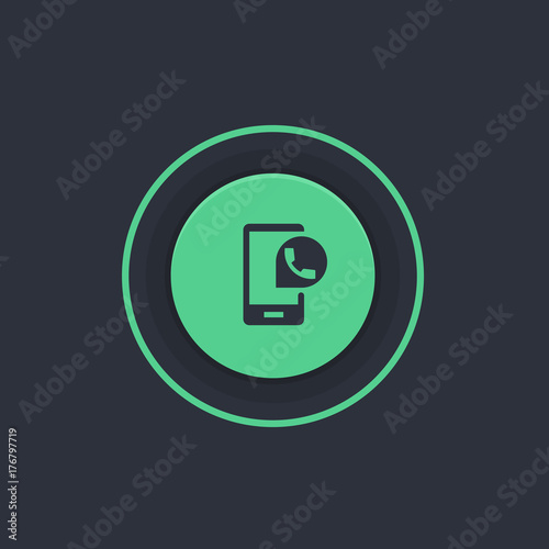 Modern Circle App Button