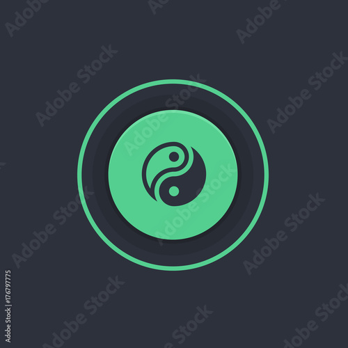 Modern Circle App Button