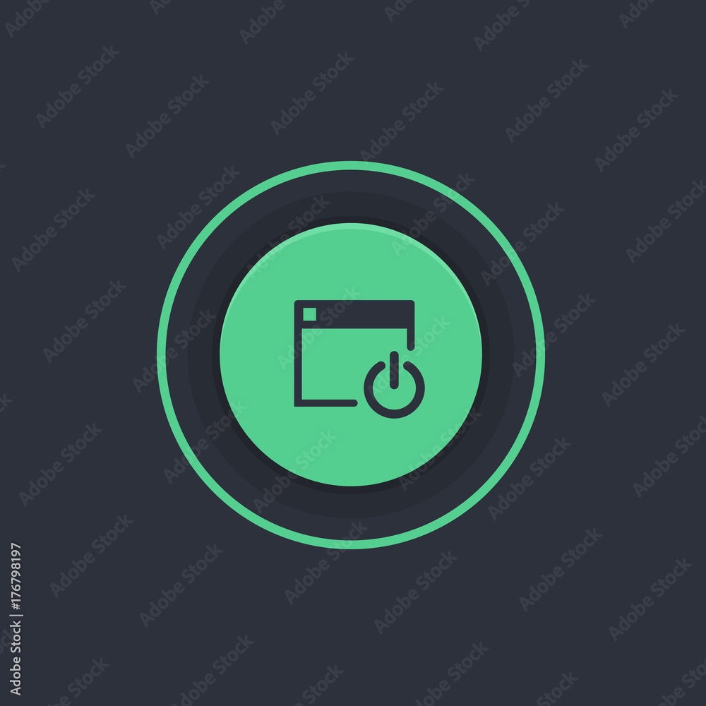 Modern Circle App Button Modern Circle App Button