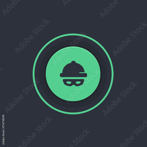 Modern Circle App Button