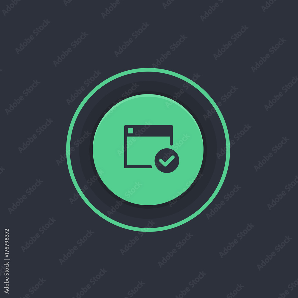 Modern Circle App Button Modern Circle App Button