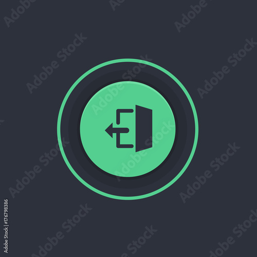 Modern Circle App Button